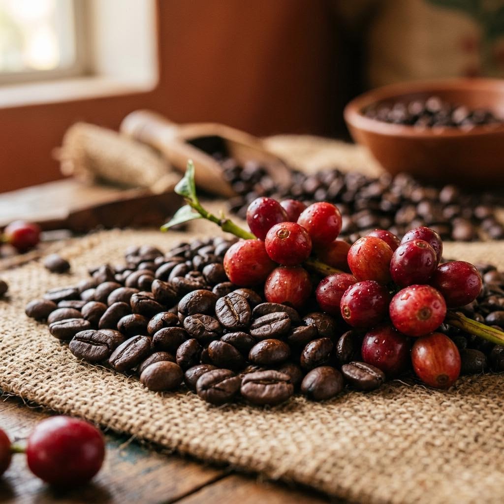 Coffee Beans Macro